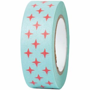 Paper Poetry Tape Christmas rote Sterne 15mm 10m