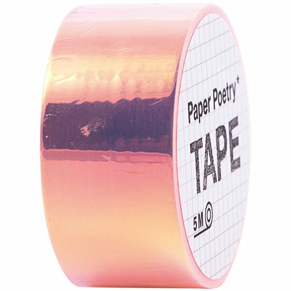 Paper Poetry Mirror Rainbow Tape orange 19mm 5m