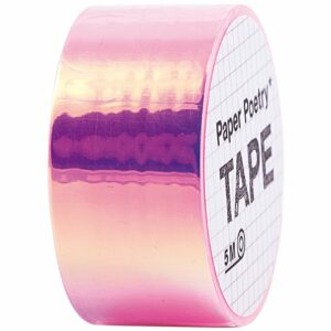 Paper Poetry Mirror Rainbow Tape pink 19mm 5m
