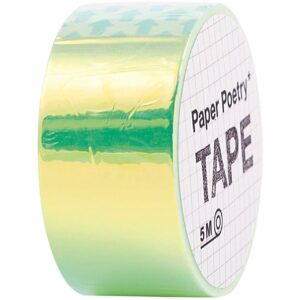 Paper Poetry Mirror Rainbow Tape grün 19mm 5m