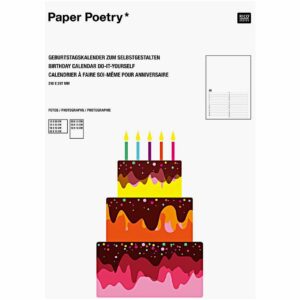 Paper Poetry Geburtstagskalender immerwährend A4