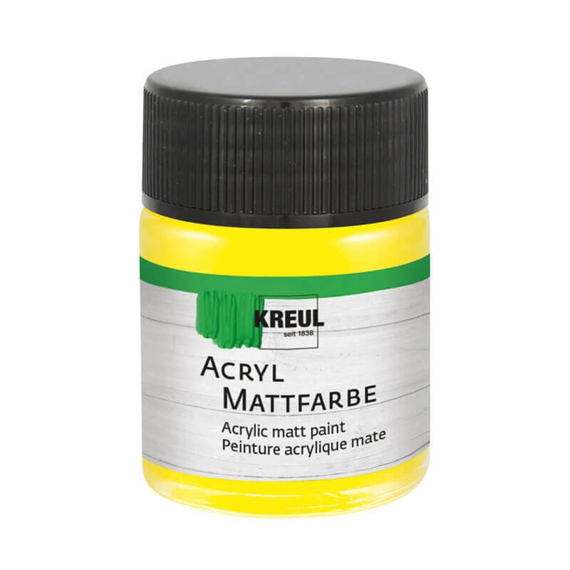 KREUL Acryl Mattfarbe 50ml gelb