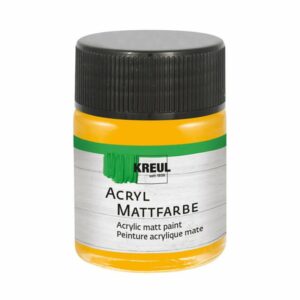 KREUL Acryl Mattfarbe 50ml goldgelb