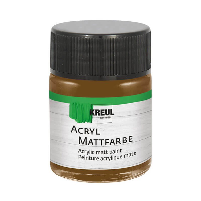 KREUL Acryl Mattfarbe 50ml dunkelbraun