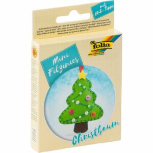 folia Mini-Filzinies Filznähset Christbaum 21-teilig