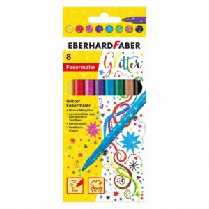 Eberhard Faber Glitter Fasermaler 8 Stück