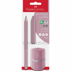 Faber Castell Jumbo Grip Schreibset 3-teilig rose shadows