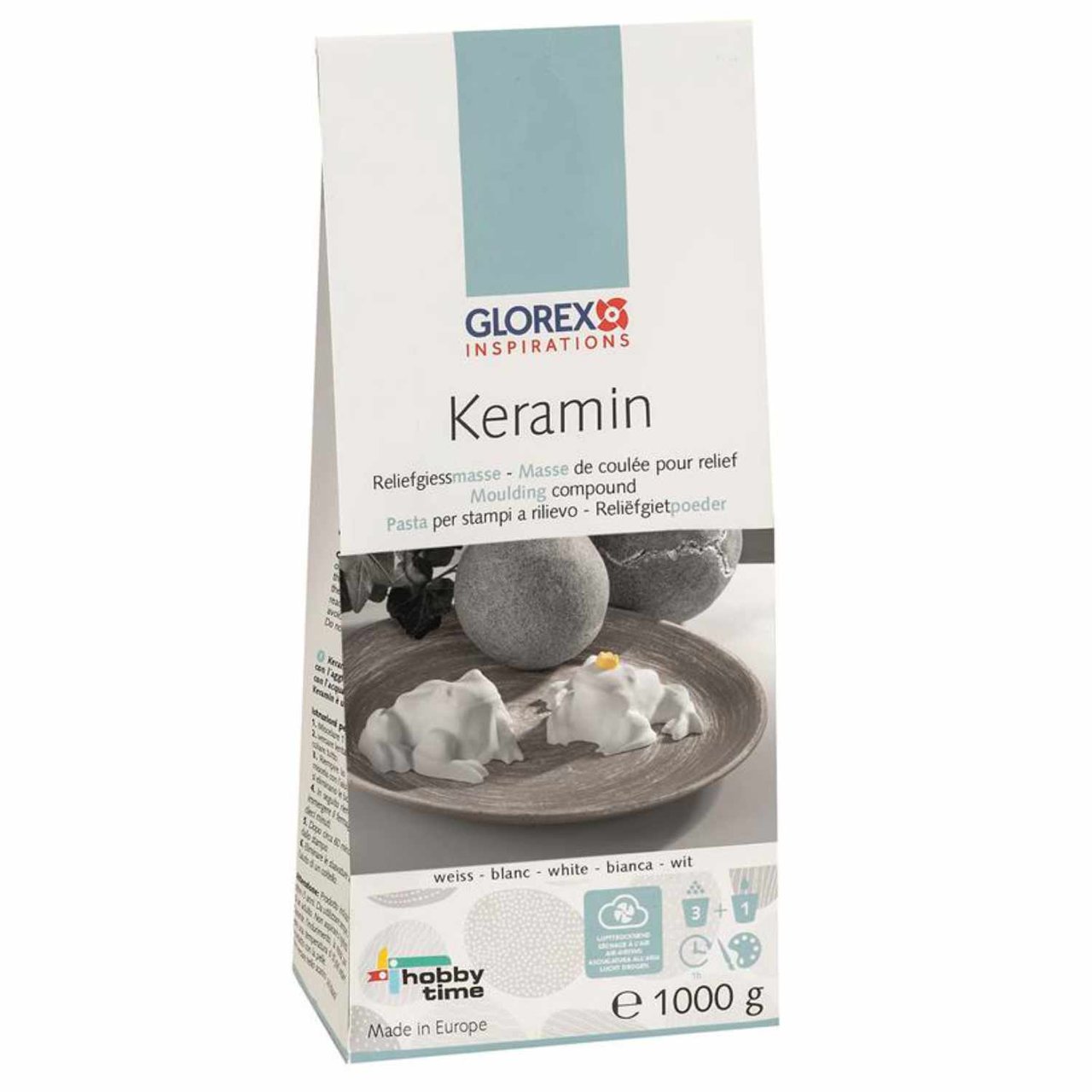 Glorex Keramin hellweiß 1000g