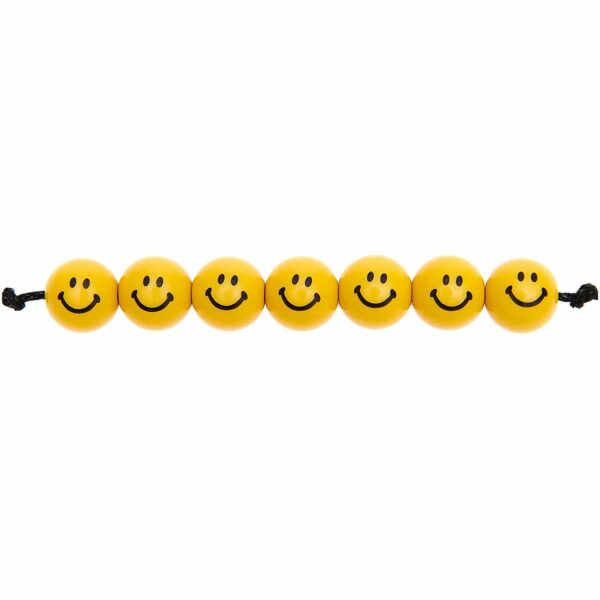 Rico Design Smiley® Originals Perlen rund gelb 10mm 21 Stück