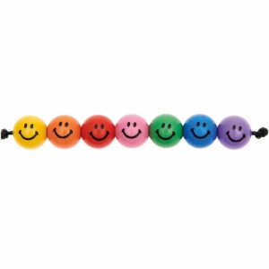 Rico Design Smiley® Originals Perlen rund rainbow classic 10mm 21 Stück