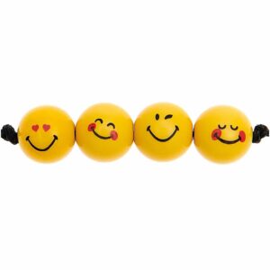 Rico Design SmileyWorld® Perlen Expressions rund gelb 10mm 21 Stück
