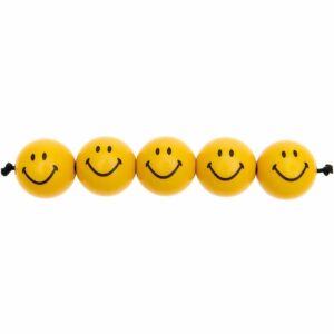 Rico Design Smiley® Originals Perlen rund gelb 16mm 7 Stück