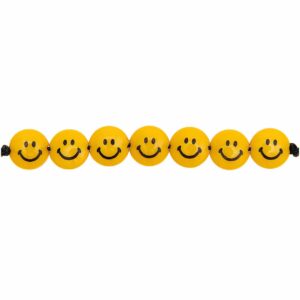 Rico Design Smiley® Originals Perlen linsenförmig gelb 9x4mm 35 Stück