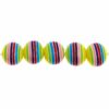 Rico Design itoshii Gestreifte Perlen lila-gelb Mix 8mm 48 Stück