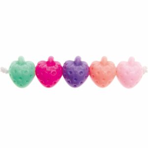 Rico Design itoshii Erdbeeren Perlen pastell 14x16mm 12 Stück