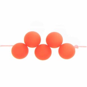 Rico Design itoshii Kunststoffperlen asymmetrisch mit Lochung oben neon 8mm 4... orange