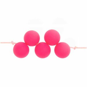 Rico Design itoshii Kunststoffperlen asymmetrisch mit Lochung oben neon 8mm 4... pink