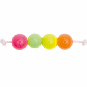 Rico Design itoshii Kunststoffperlen neon Mix 4mm 300 Stück