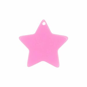 Rico Design itoshii Stern Scheibe neon pink 30x1mm 1 Stück