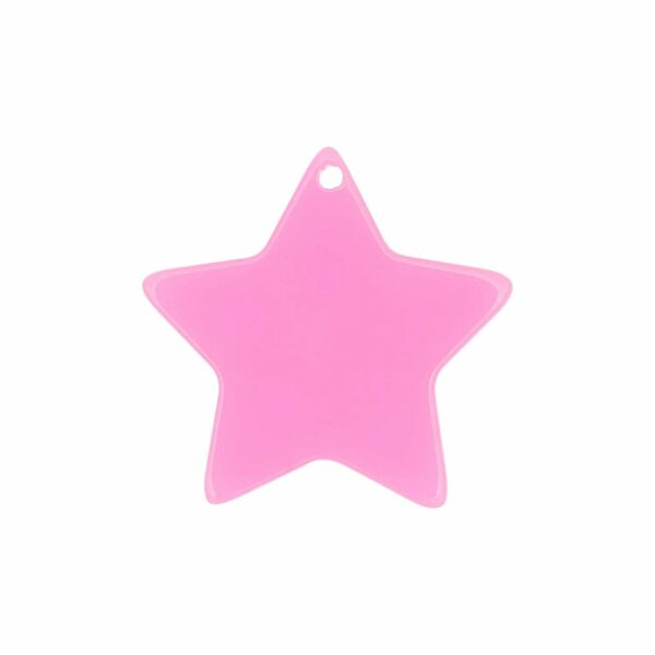 Rico Design itoshii Stern Scheibe neon pink 30x1mm 1 Stück
