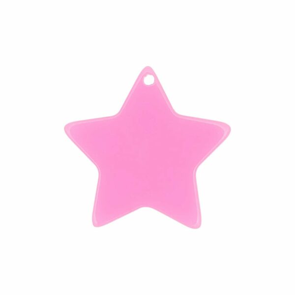 Rico Design itoshii Stern Scheibe neon pink 30x1mm 1 Stück