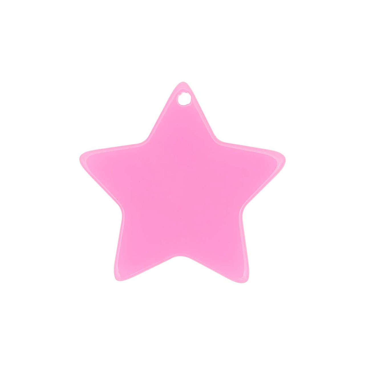 Rico Design itoshii Stern Scheibe neon pink 30x1mm 1 Stück
