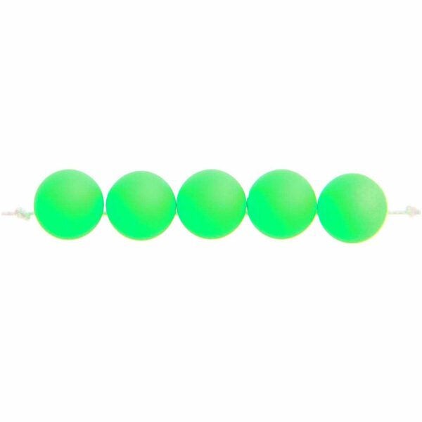Rico Design itoshii Kunststoffperlen neon 8mm 40 Stück neon grün