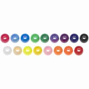 Rico Design itoshii - Ponii Beads klassik bunt 9x6mm 400 Stück