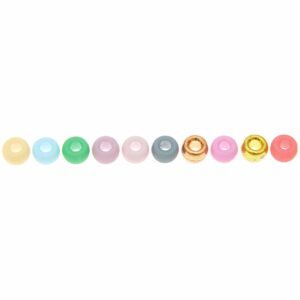 Rico Design itoshii - Ponii Beads matt Fashion 9x6mm 400 Stück