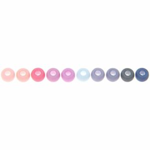 Rico Design itoshii - Ponii Beads matt Erdfarben 9x6mm 400 Stück