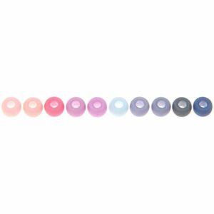 Rico Design itoshii - Ponii Beads matt Erdfarben 9x6mm 400 Stück