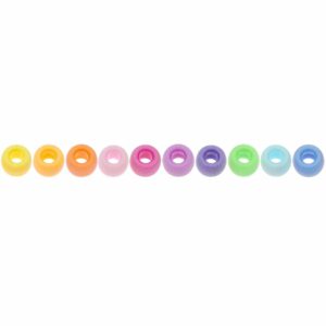Rico Design itoshii - Ponii Beads Matt Mix 9x6mm 80 Stück