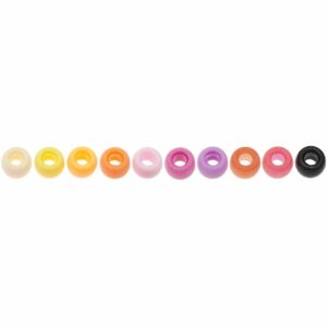 Rico Design itoshii - Ponii Beads Frucht Mix 9x6mm 80 Stück
