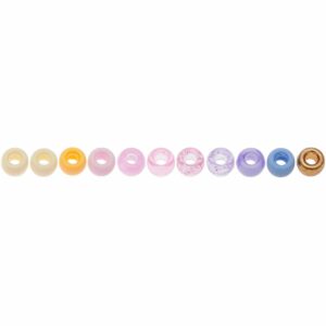 Rico Design itoshii - Ponii Beads Pastell Mix 9x6mm 80 Stück