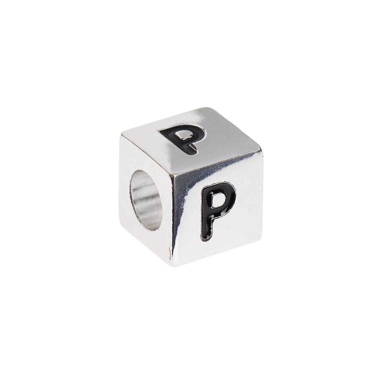 Rico Design itoshii – Ponii Beads Buchstabenwürfel silber 10x10x10mm P