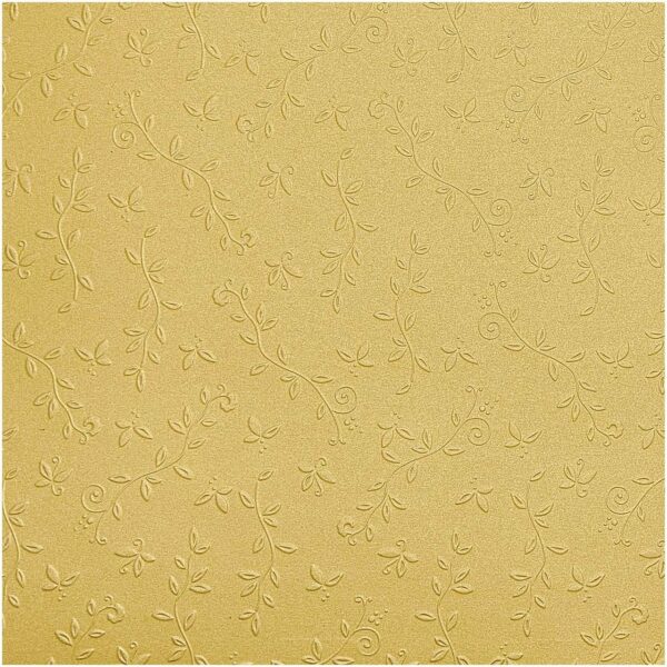 folia Prägekarton Ornament 50x70cm 220g/m² gold