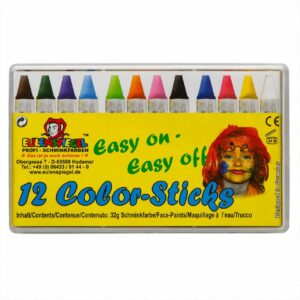 Eulenspiegel Schminkstifte Color-Sticks 12 Stück