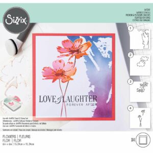 Sizzix Layered Stencils Flowers by Olivia Rose