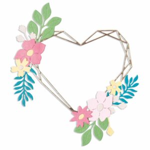 Sizzix Thinlits Floral Geo Frame by Lisa Jones