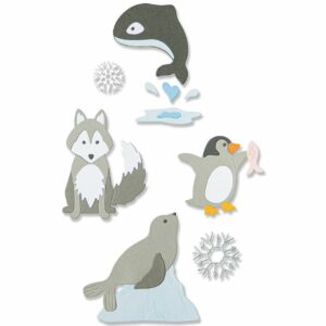 Sizzix Thinlits Die Set Arctic Animals by Jennifer Ogborn