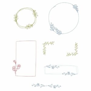 Sizzix Clear Stamps Drawn Frames by Lisa Jones
