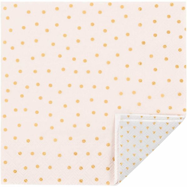 YEY! Let's Party Serviette Konfetti rosa 33x33cm 20 Stück