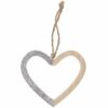Ohhh! Lovely! Holzhänger Herz 8x8x1cm natur-silber