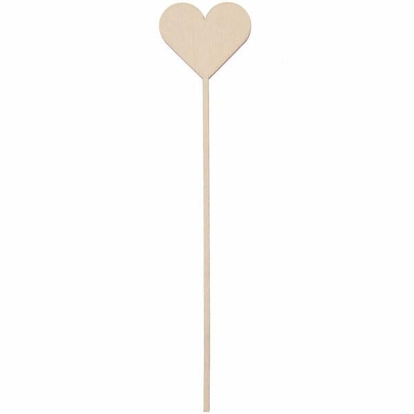 Rico Design Holzpicker Herz gefüllt 26x5cm