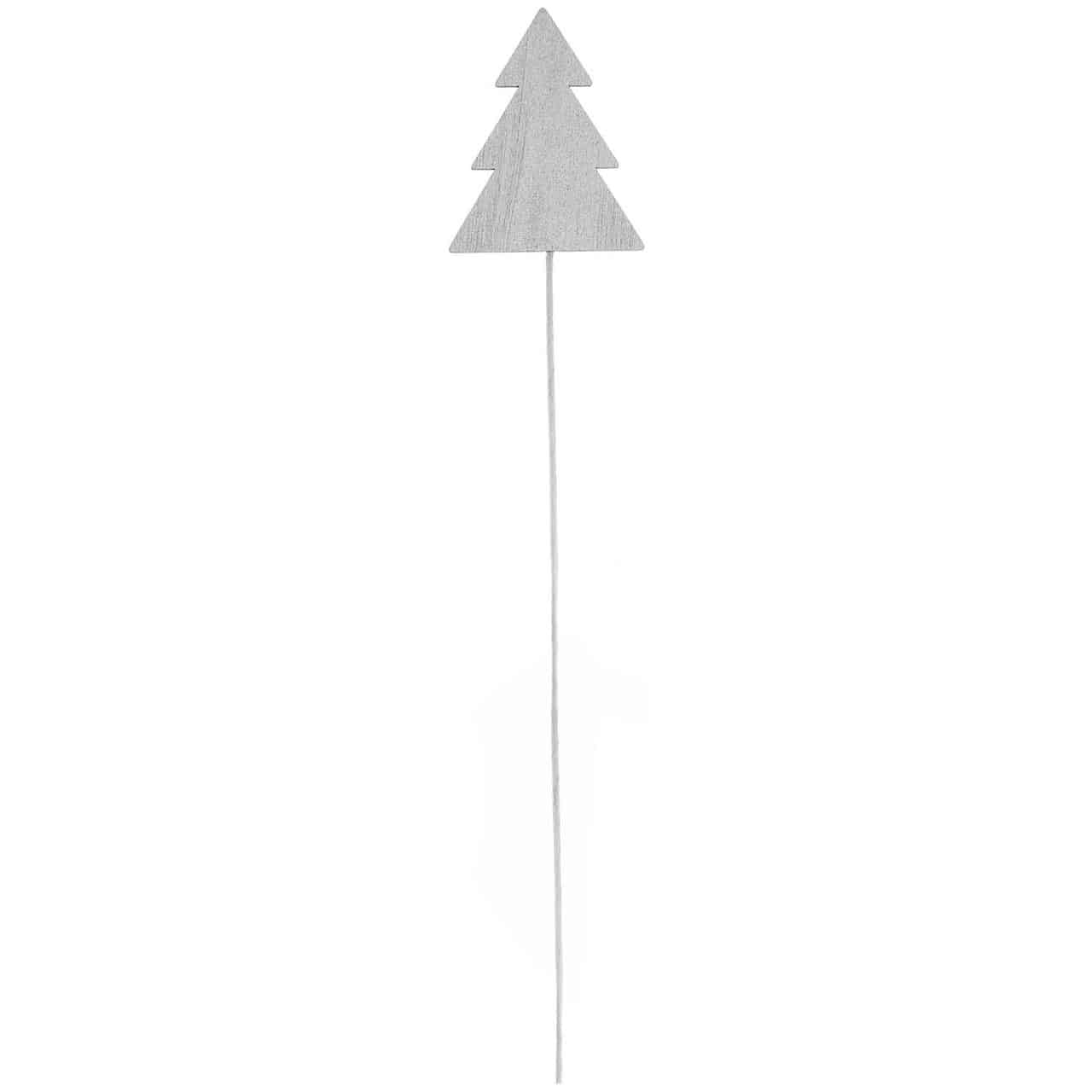 Rico Design Picker Tannenbaum 27x5cm silber