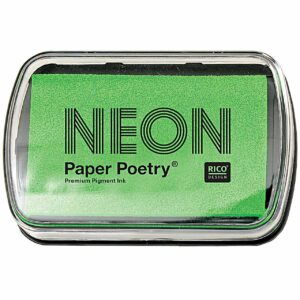 Paper Poetry Stempelkissen neongrün 9x6cm