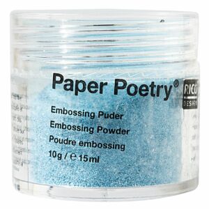 Paper Poetry Embossingpuder türkis perlmutt 10g