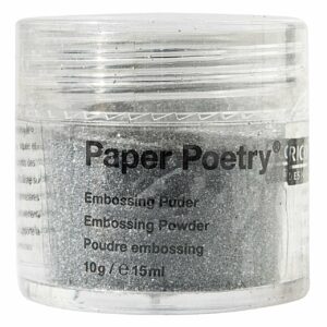 Paper Poetry Embossingpuder silber matt 10g