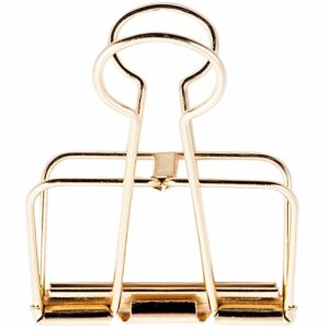 Paper Poetry Wire Clips gold 51mm