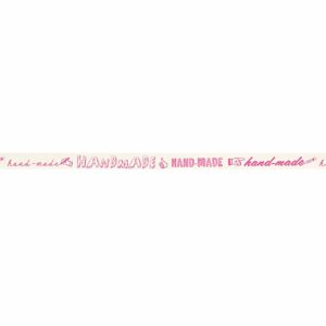 Rico Design Ribbon handmade wollweiß-neonpink 2m